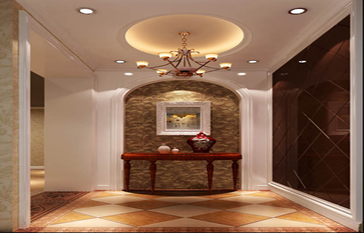 欧式 三居 别墅 装修 设计 玄关图片来自张邯在高度国际-金色漫香苑4的分享