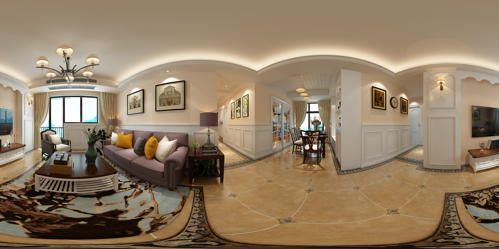 美式 三居 其他图片来自武汉一号家居网装修在保利时代105平简约美式3室2厅的分享