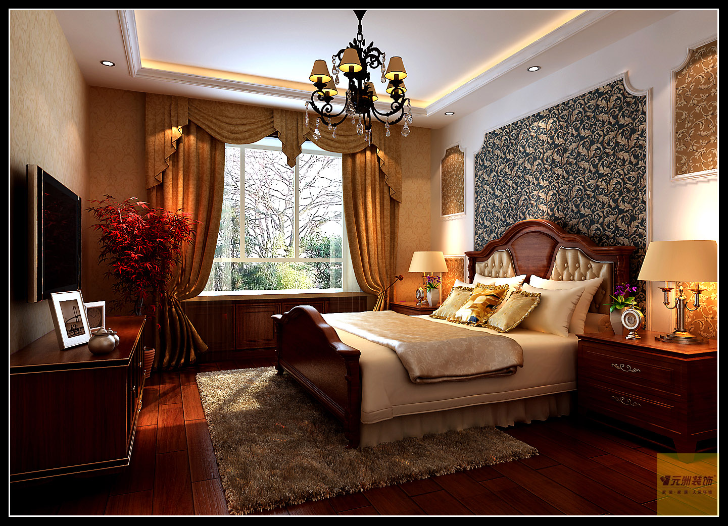 三居 卧室图片来自居然元洲装饰小杨在领秀慧谷的分享