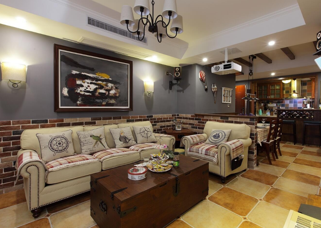 二居 客厅图片来自西安紫苹果装饰工程有限公司在浩华香颂国际城的分享