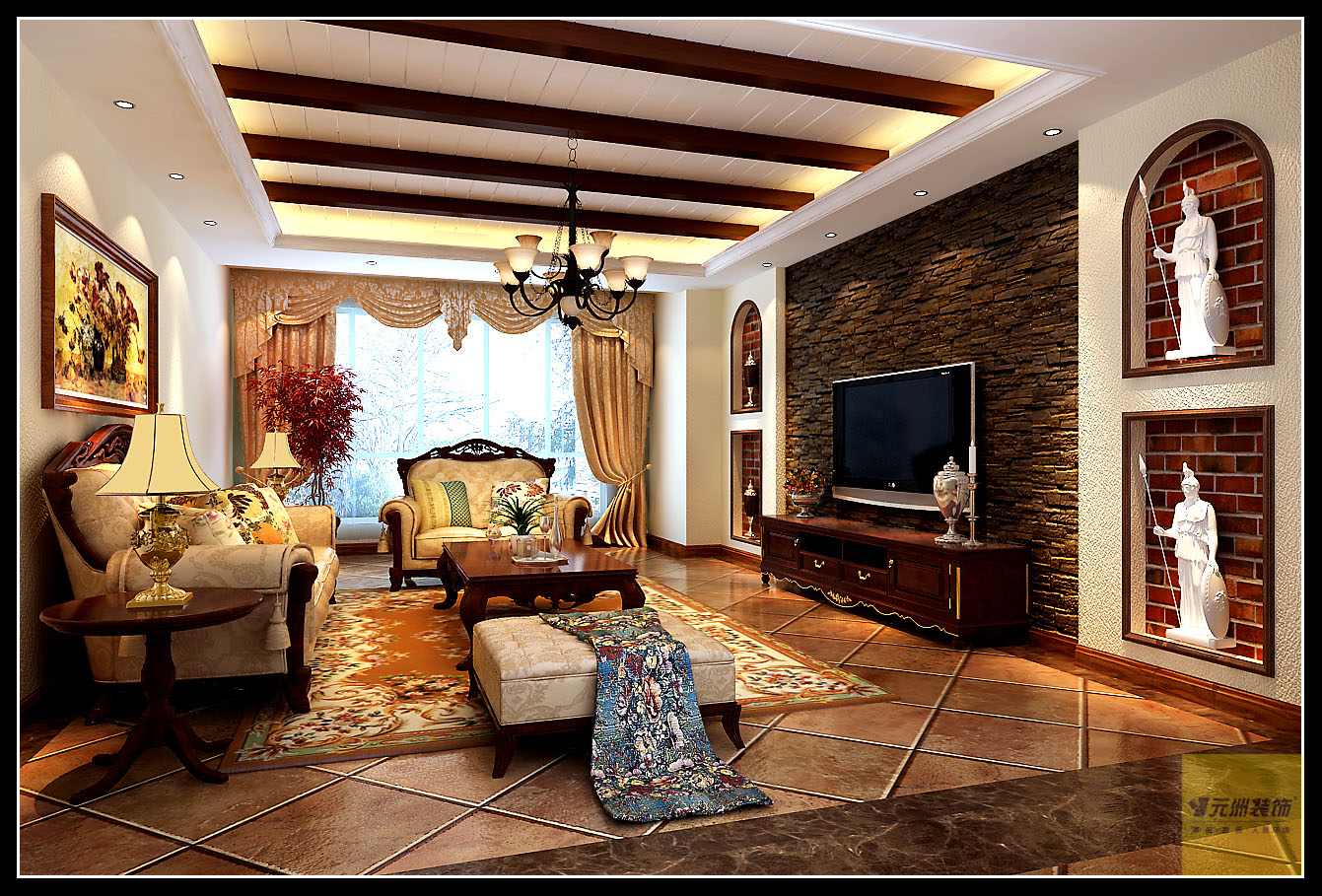 三居 客厅图片来自居然元洲装饰小杨在领秀慧谷的分享