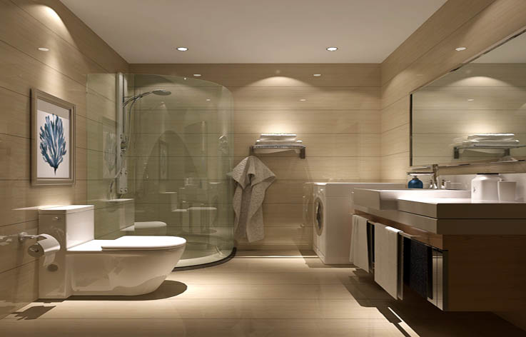 简约 三居 装修 设计 卫生间图片来自张邯在高度国际-润泽公馆2的分享