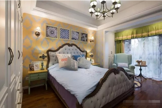 三居 卧室图片来自西安紫苹果装饰工程有限公司在中渝国际城的分享