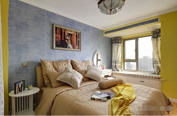 二居 卧室图片来自西安紫苹果装饰工程有限公司在华宇·时间城的分享
