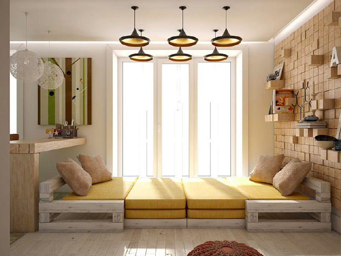 客厅图片来自广州泥巴公社装饰小方在北欧活力单身公寓的分享