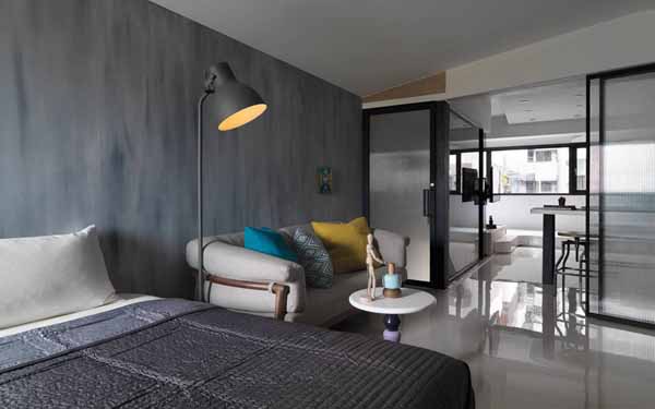 简约 二居 旧房改造 卧室图片来自上海潮心装潢设计有限公司在66平米简约风格二室一厅装修案例的分享