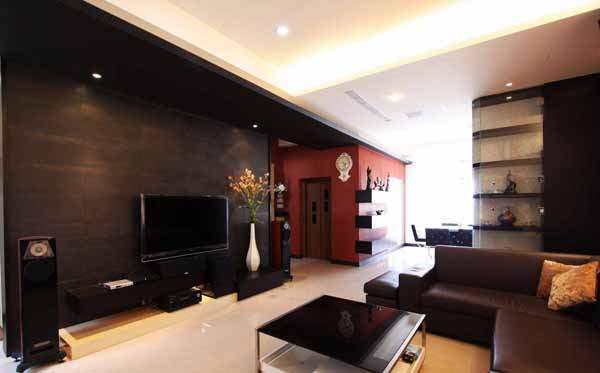 简约 小资 客厅图片来自上海潮心装潢设计有限公司在139平简约风格四室装修设计案例的分享
