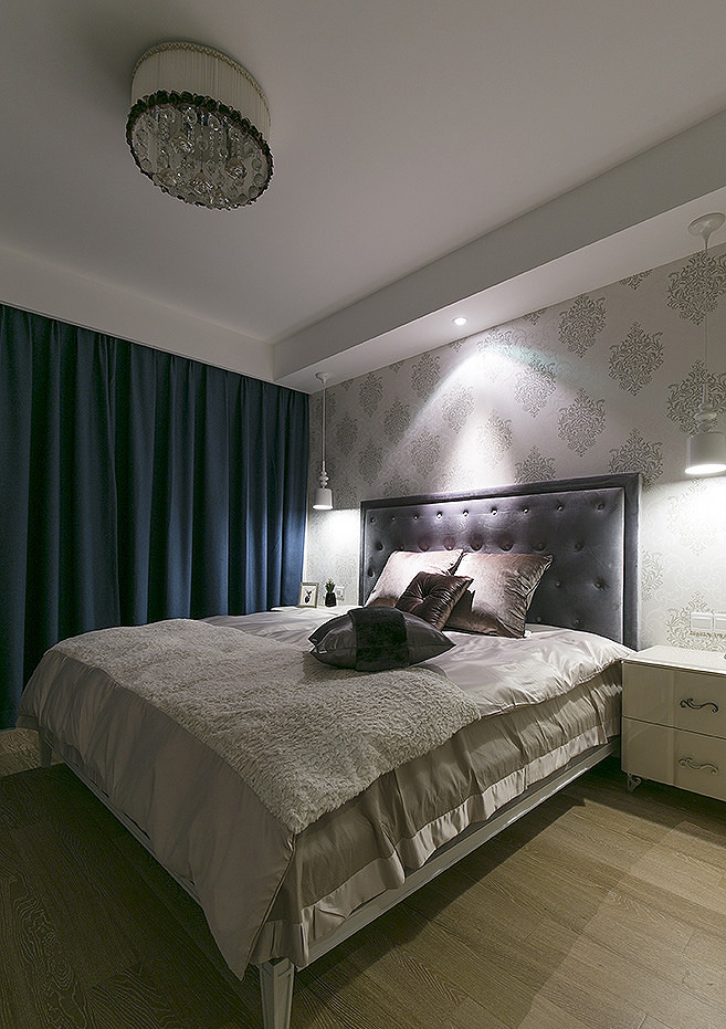 卧室图片来自家装大管家在夏沫悠蓝 100平简约新古典3居室的分享