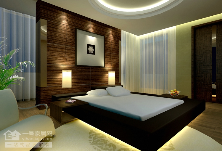 卧室图片来自武汉一号家居在万科高尔夫港式风格280装修案例的分享