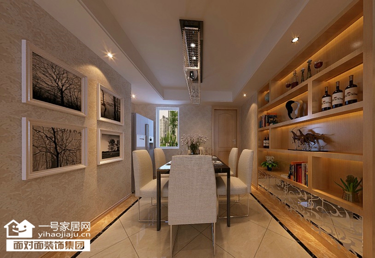 简约 一号家居 装修报价 餐厅图片来自武汉一号家居在国际城93平米现代风格装修案例的分享