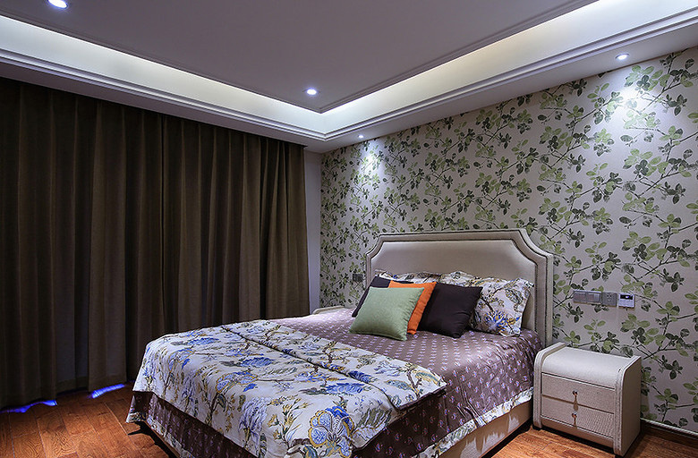 卧室图片来自家装大管家在优雅含蓄 148平新中式素雅3居室的分享