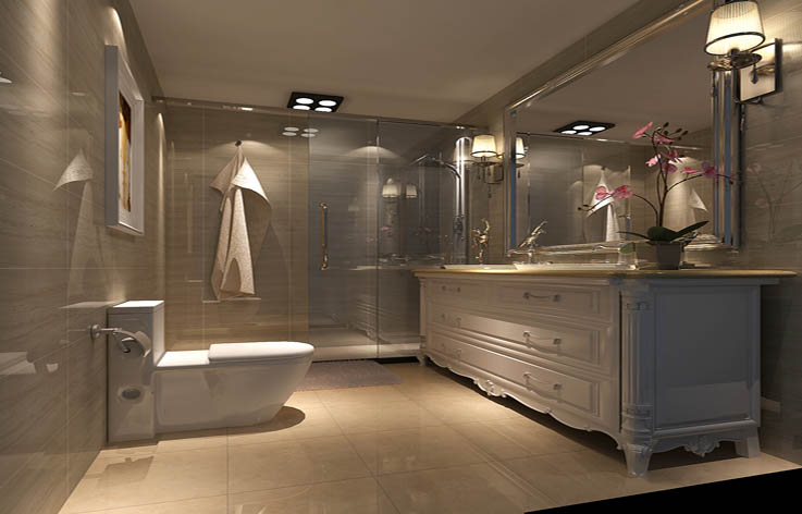 简约 四居 白领 室内设计 家装 卫生间图片来自张邯在高度国际-永定河孔雀城叠翠园的分享