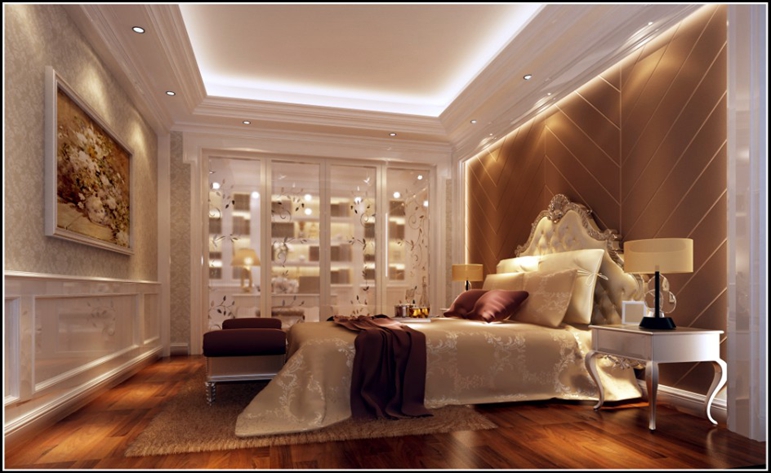 欧式 别墅 时尚 大气 卧室图片来自惠州居众装饰在对的分享