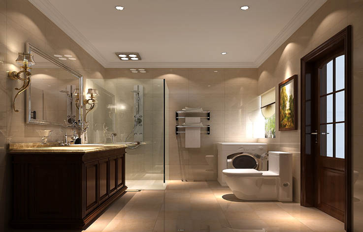 欧式 四居 别墅 家装 室内设计 卫生间图片来自张邯在高度国际-御翠尚府7的分享