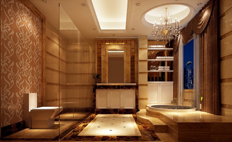 欧式 别墅 时尚 大气 卫生间图片来自惠州居众装饰在对的分享