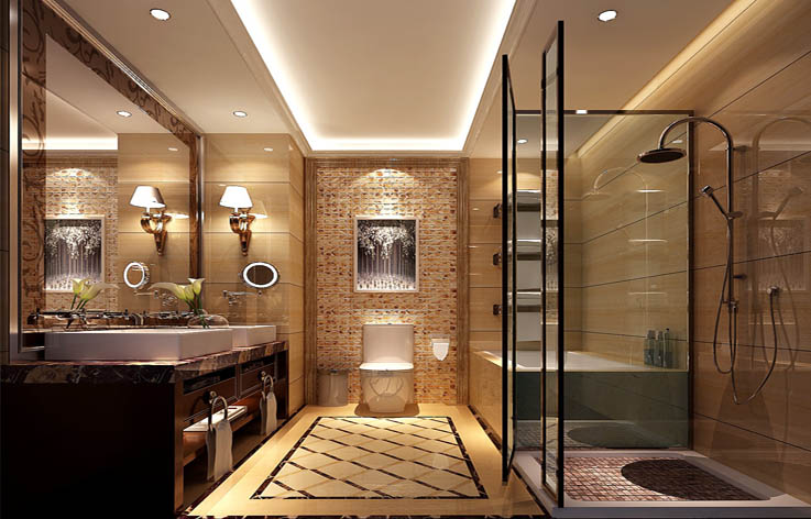 欧式 三居 白领 家装 室内设计 卫生间图片来自张邯在高度国际-御翠尚府8的分享