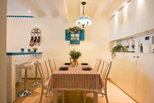二居 旧房改造 餐厅图片来自上海潮心装潢设计有限公司在80平两室装修打造甜美地中海风格的分享