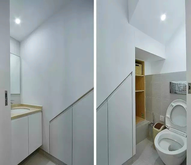 楼梯下怎么设计卫生间图片