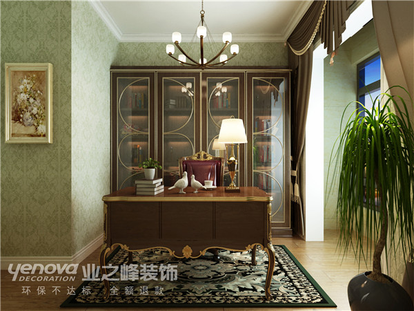 欧式 别墅 书房图片来自太原业之峰小李在富力华庭的分享