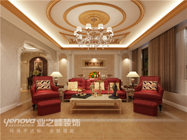 欧式 别墅 客厅图片来自太原业之峰小李在富力华庭的分享