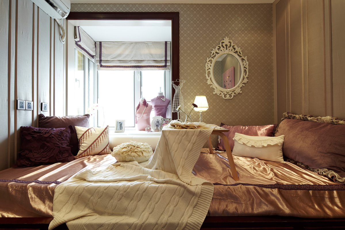 简约 欧式 三居 别墅 收纳 卧室图片来自张勇高级室内设计师在远洋天著简欧设计案例效果展示的分享