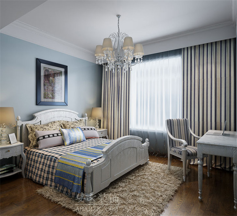 美式风格 卧室图片来自安豪装饰在华邦世贸城的分享