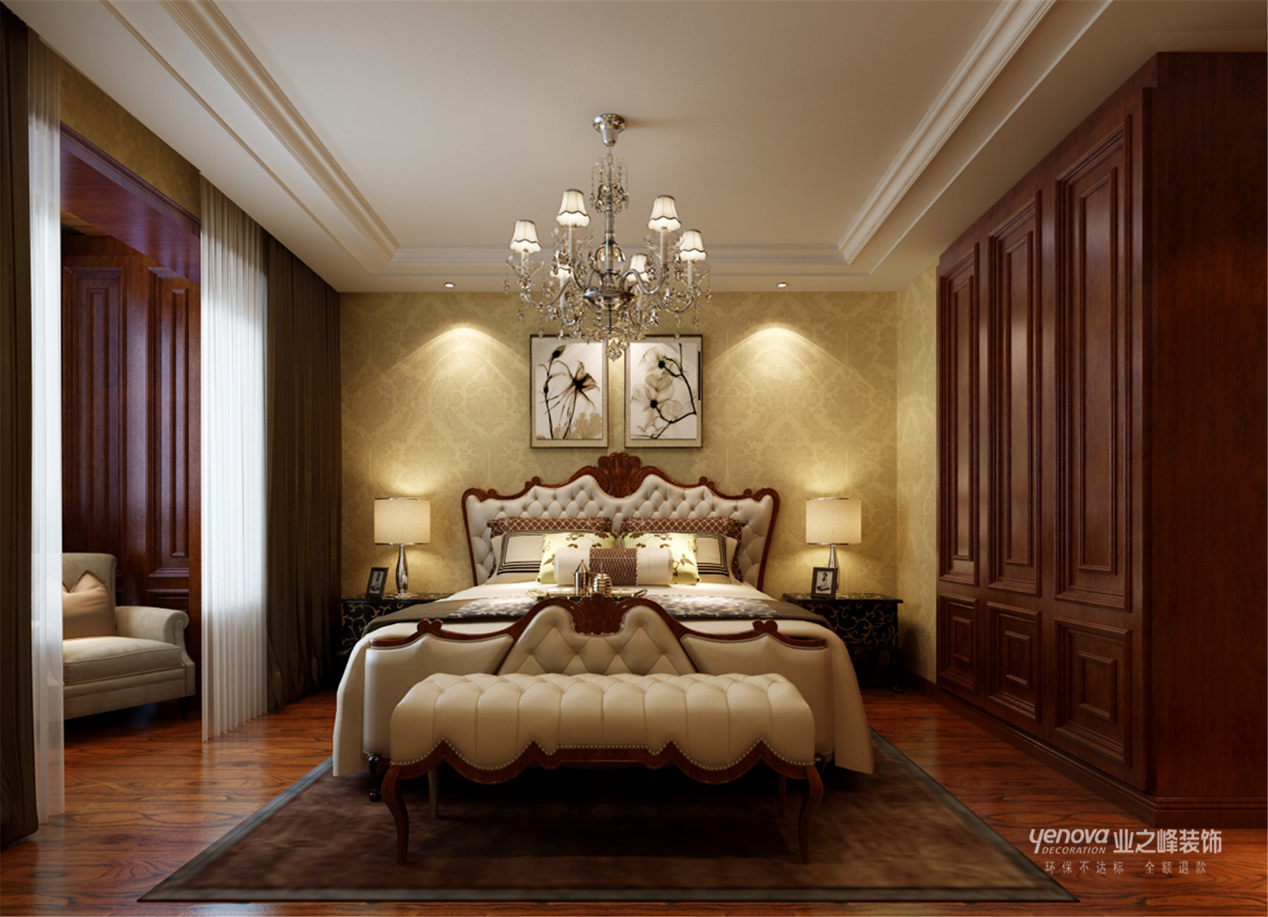 卧室图片来自太原业之峰诺华装饰杨丽茹在简洁浪漫的分享