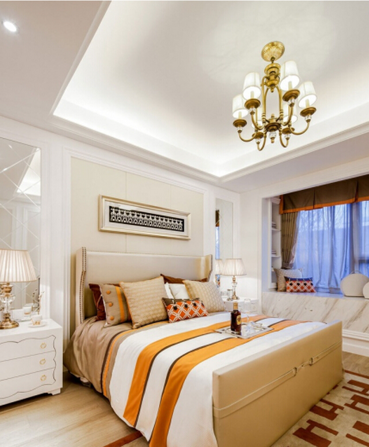 混搭 三居 卧室图片来自西安紫苹果装饰工程有限公司在曲江香都的分享