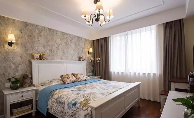 美式 二居 卧室图片来自实创装饰上海公司在沙发不靠墙妥妥搞定奇葩户型的分享
