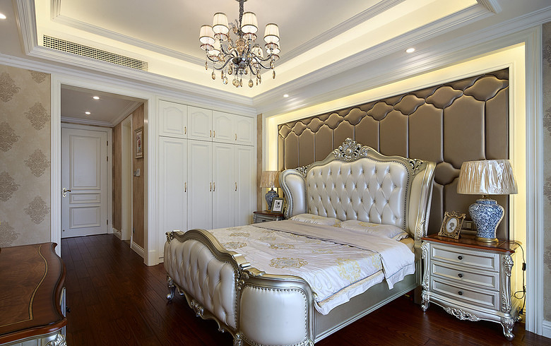 卧室图片来自家装大管家在119平欧式时尚3居 精致典雅大气的分享