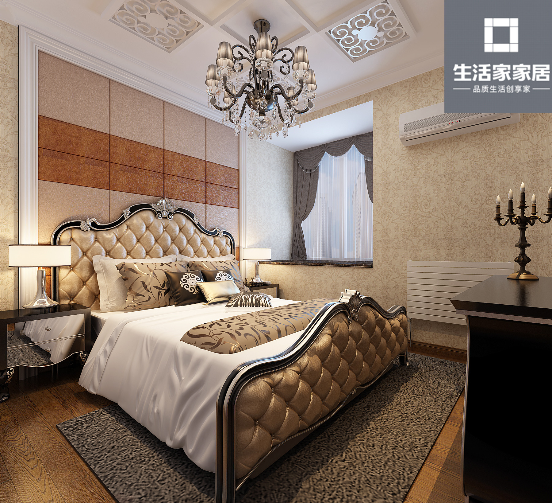 二居 简欧 三口之家 卧室图片来自武汉生活家在观澜国际78平两室两厅简欧风格的分享