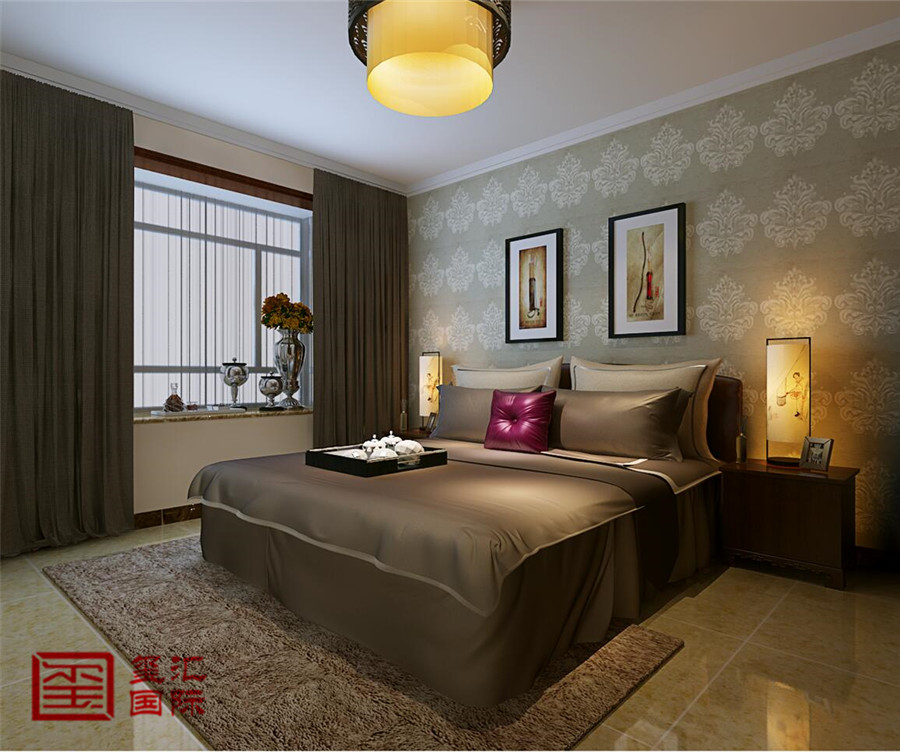中式 三居 玺汇国际 石家庄装修 卧室图片来自河北玺汇国际装饰公司在维多利亚155平中式风格的分享
