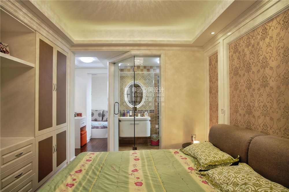 中环国际 三居 中式 申远 装修 设计 白领 卧室图片来自申远-小申在中环国际 127平  中式风的分享