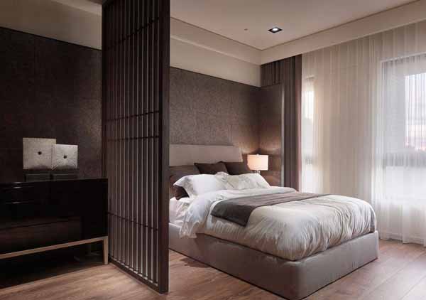 混搭 三居 卧室图片来自上海潮心装潢设计有限公司在120平混搭风格三室两厅装修设计的分享