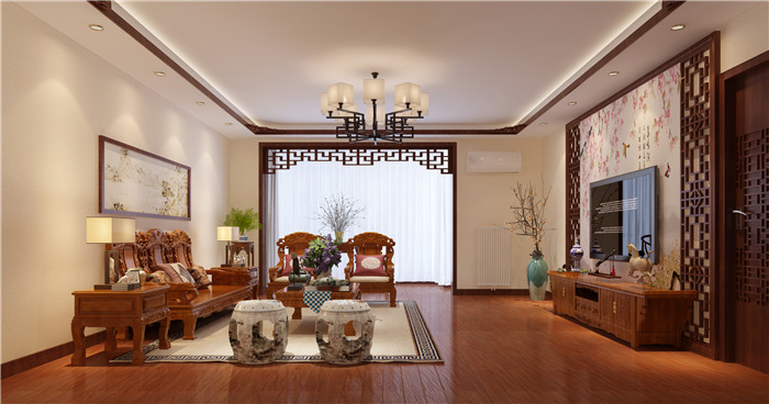 客厅图片来自JingYiPrize人居空间设计大赛在宫慧敏--东方情韵的分享
