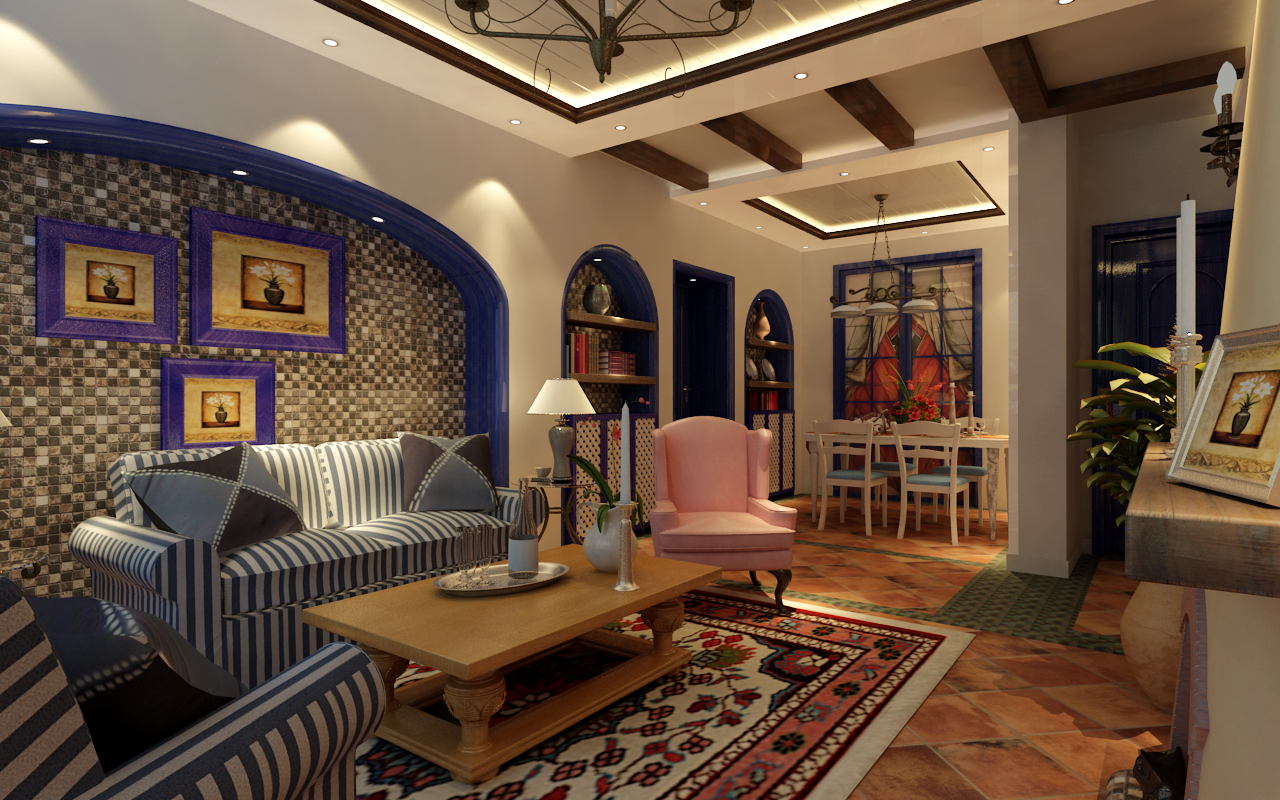地中海 客厅图片来自安豪装饰在滨湖世纪城的分享