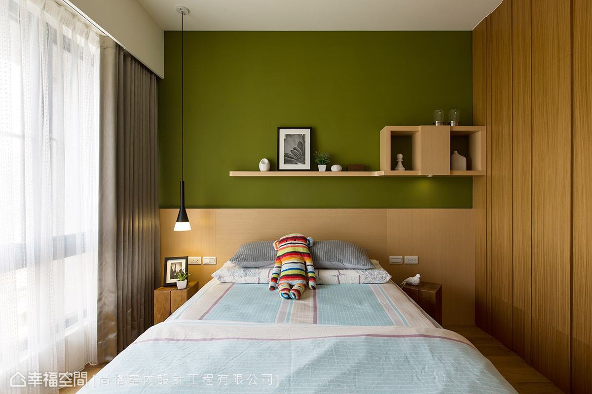 三居 现代 简约 收纳 卧室图片来自幸福空间在90平年轻夫妻的美学机能宅的分享