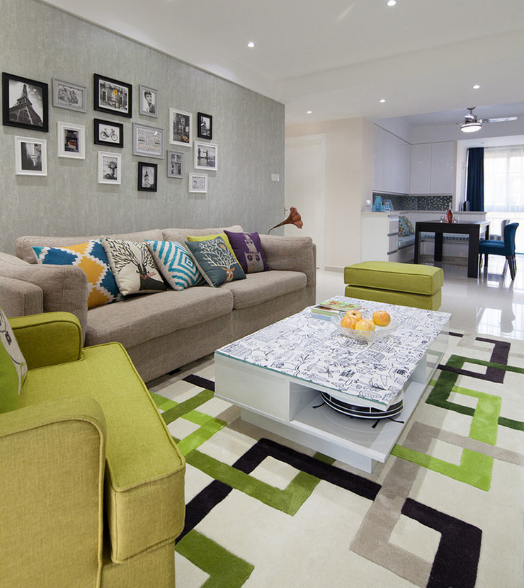简约 三居 客厅图片来自西安紫苹果装饰工程有限公司在智慧新城1的分享
