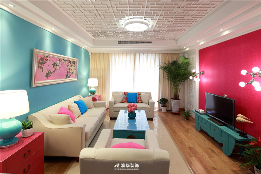 中式 二居 客厅图片来自澳华装饰有限公司在华润中央公园· 新中式风韵的分享