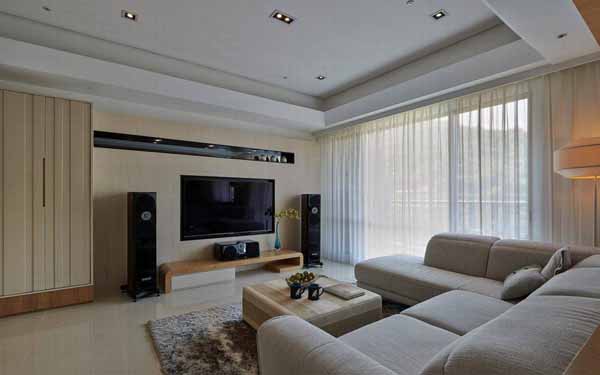简约 三居 客厅图片来自上海潮心装潢设计有限公司在玉兰花苑118平米三居室装修的分享