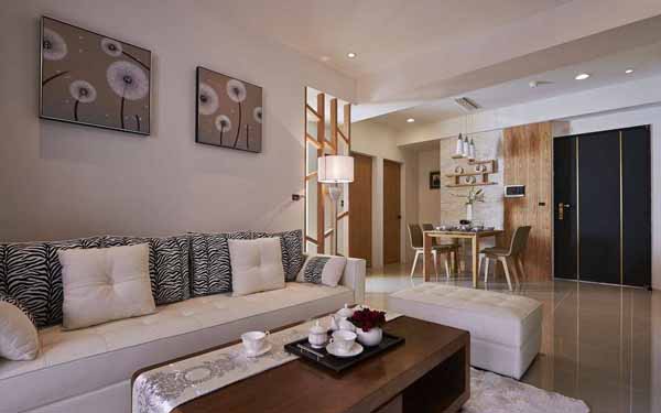 混搭 三居 客厅图片来自上海潮心装潢设计有限公司在109平混搭风格三居室装修设计的分享