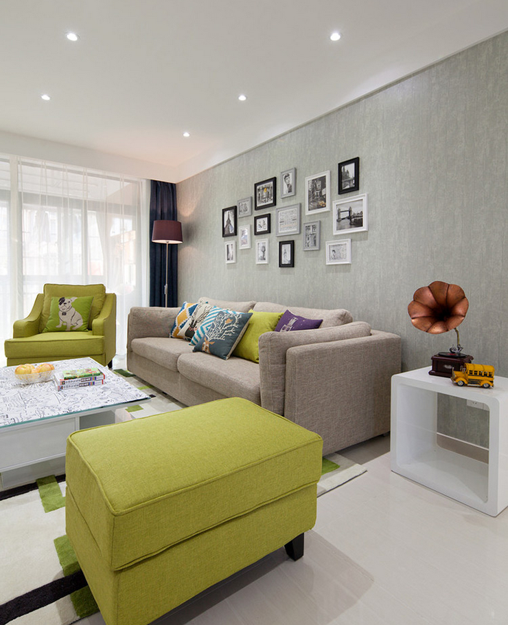 简约 三居 客厅图片来自西安紫苹果装饰工程有限公司在智慧新城1的分享