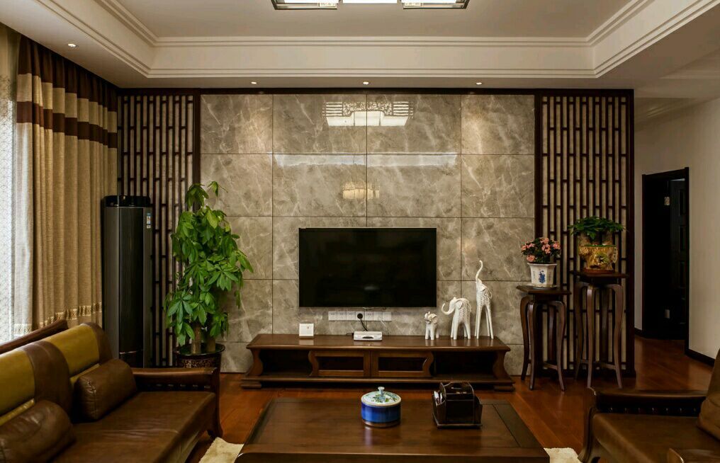 南国明珠 四居室 中式 165平 嘉年华 客厅图片来自武汉嘉年华装饰在南国明珠的分享