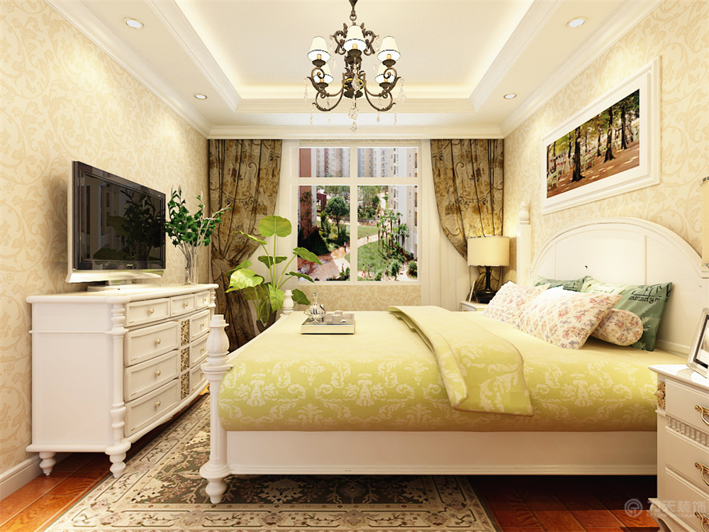 卧室图片来自阳光力天装饰在欧式风格  紫竹华庭  90㎡的分享