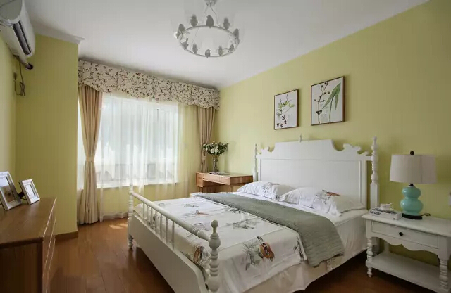 欧式 田园 三居 旧房改造 卧室图片来自实创装饰上海公司在112㎡欧式田园三居室的分享