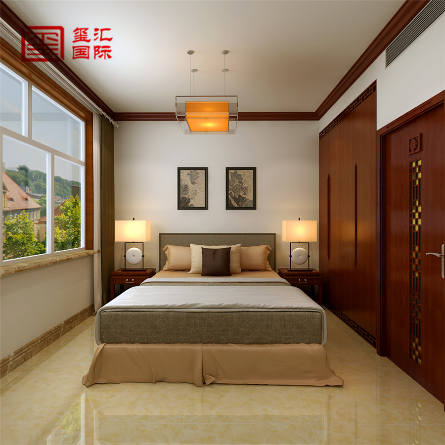 中式 玺汇国际 卧室图片来自河北玺汇国际装饰公司在东胜紫御府179平中式风格的分享