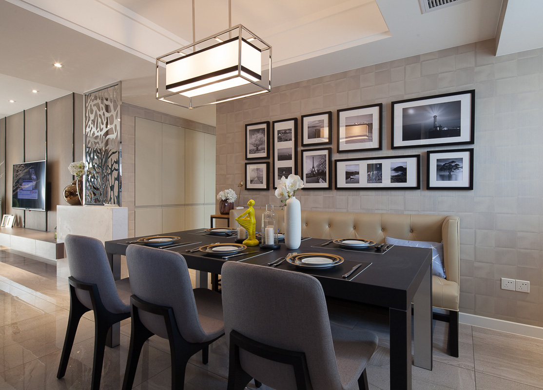 简约 混搭 收纳 80后 餐厅图片来自张勇高级室内设计师在丽景长安简约设计案例效果展示的分享
