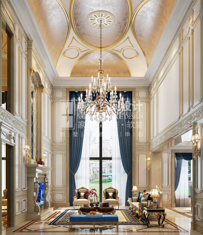 御翠园 申远 别墅 装修 设计 法式 欧式 客厅图片来自申远-小申在御翠园  宫廷法式风的分享