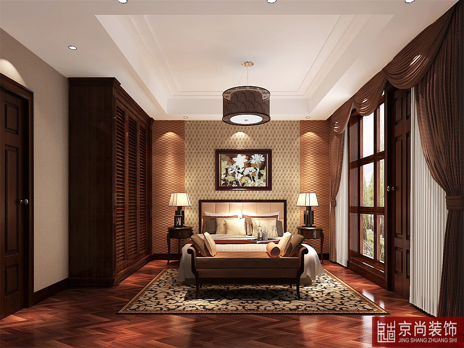 三居 中式 卧室图片来自天津京尚装饰在中海学府公馆的分享