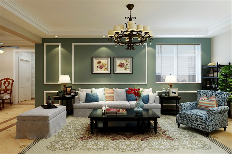 美式 客厅图片来自安豪装饰在保 利 西 山 林 语的分享